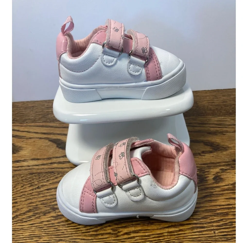 Ground Up Disney Winnie the Pooh Pink White Bee Infant Sneakers Size 2